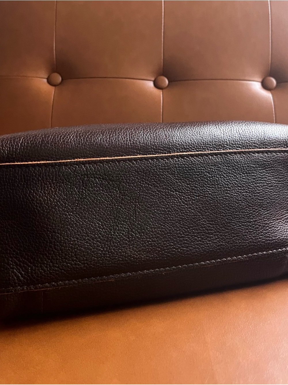Portland Leather Sloan Doctor Bag Oversized Coldbrew Brown - Picture 4 of 8